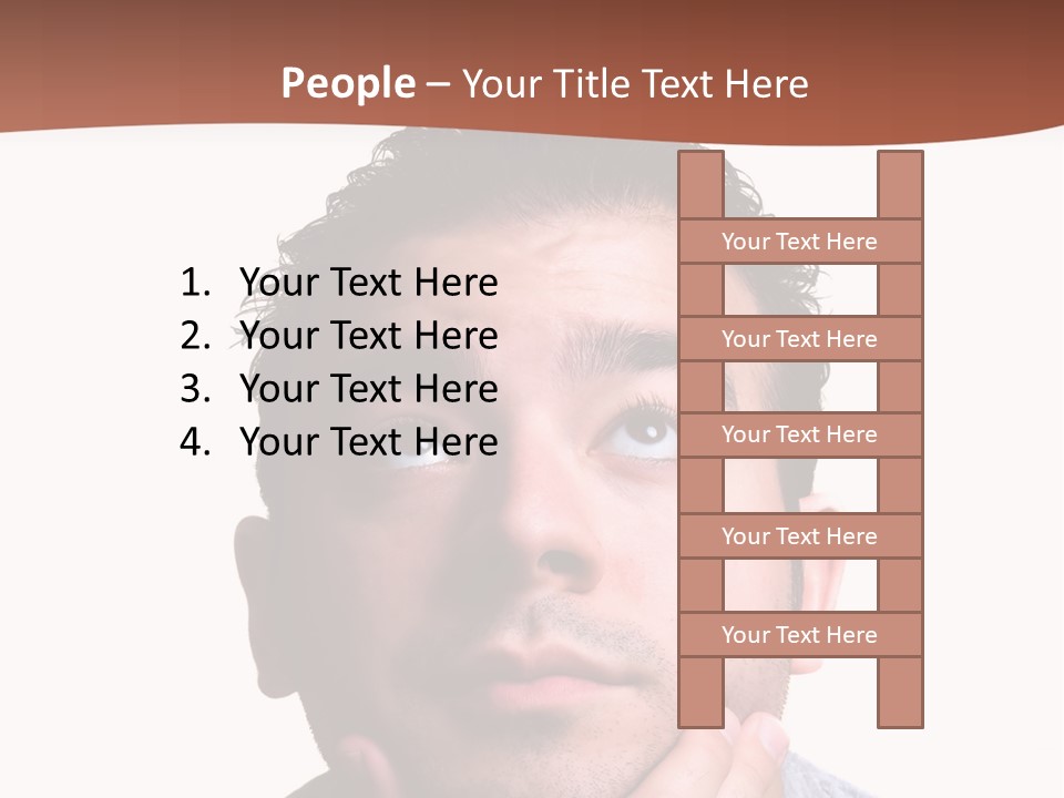 Portrait His Business PowerPoint Template