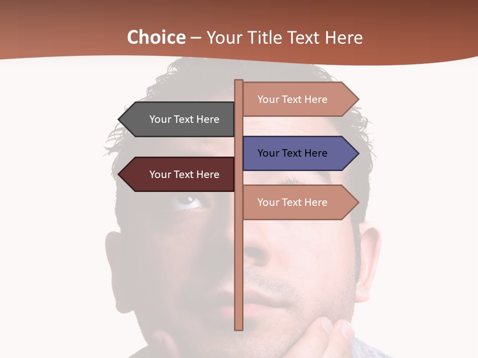Portrait His Business PowerPoint Template