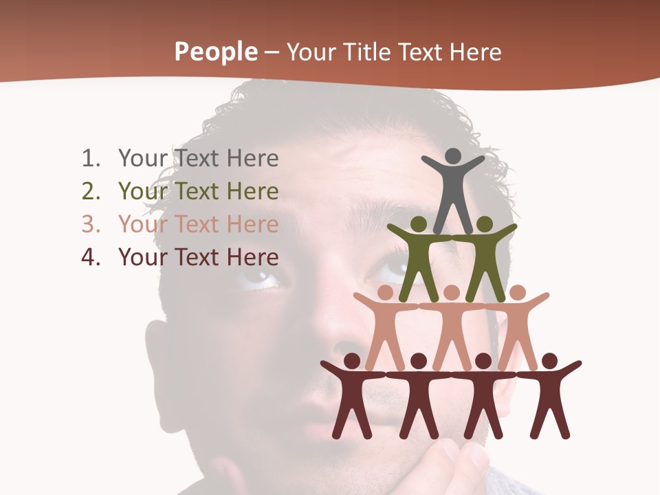 Portrait His Business PowerPoint Template