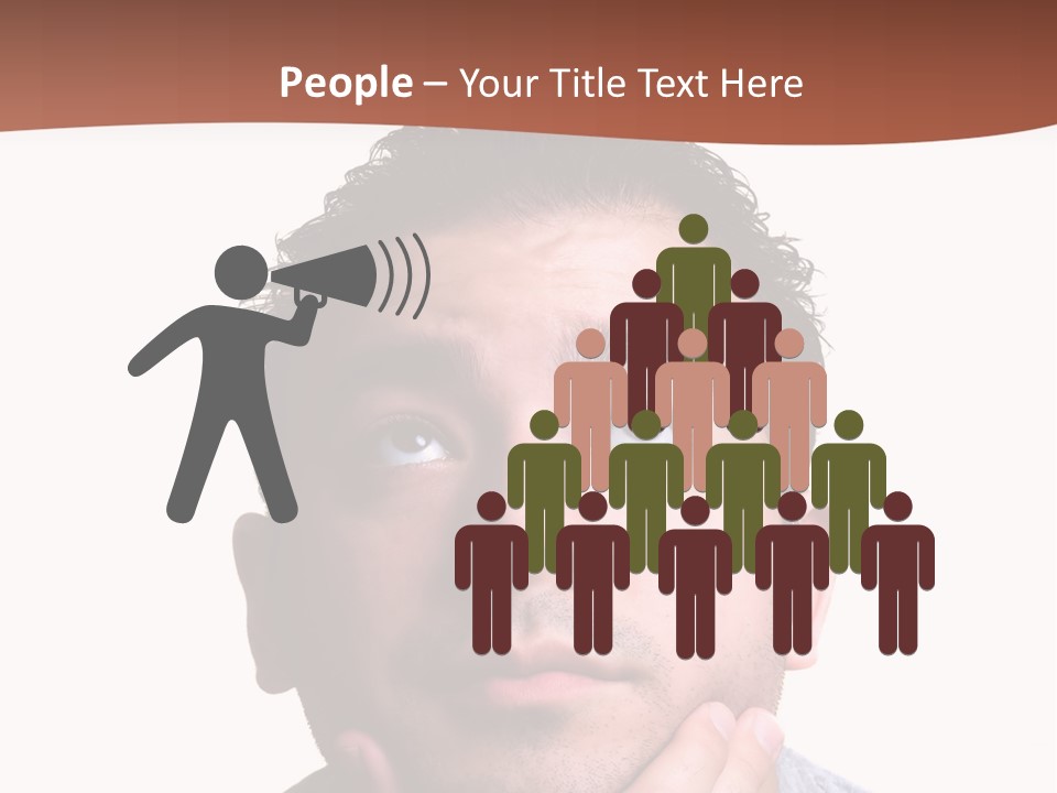 Portrait His Business PowerPoint Template