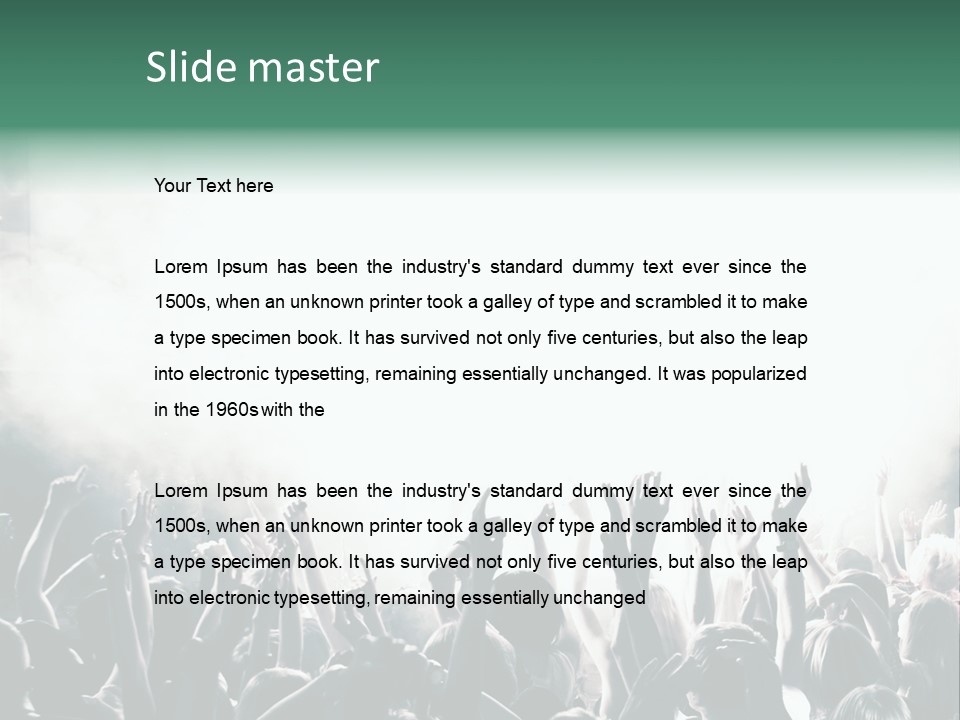 Cheerful Lit Cheer PowerPoint Template