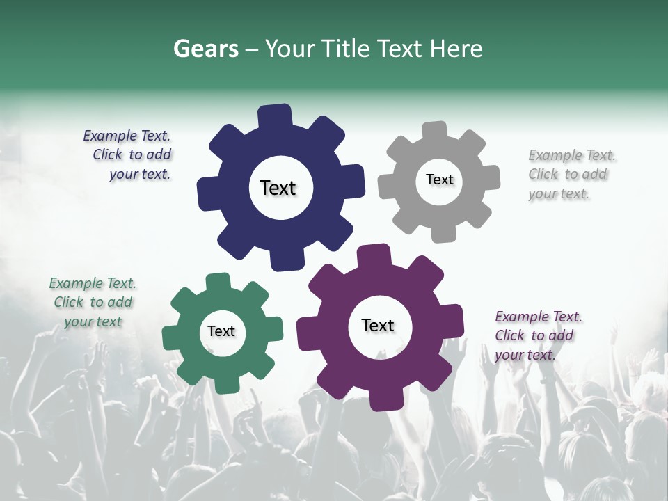 Cheerful Lit Cheer PowerPoint Template
