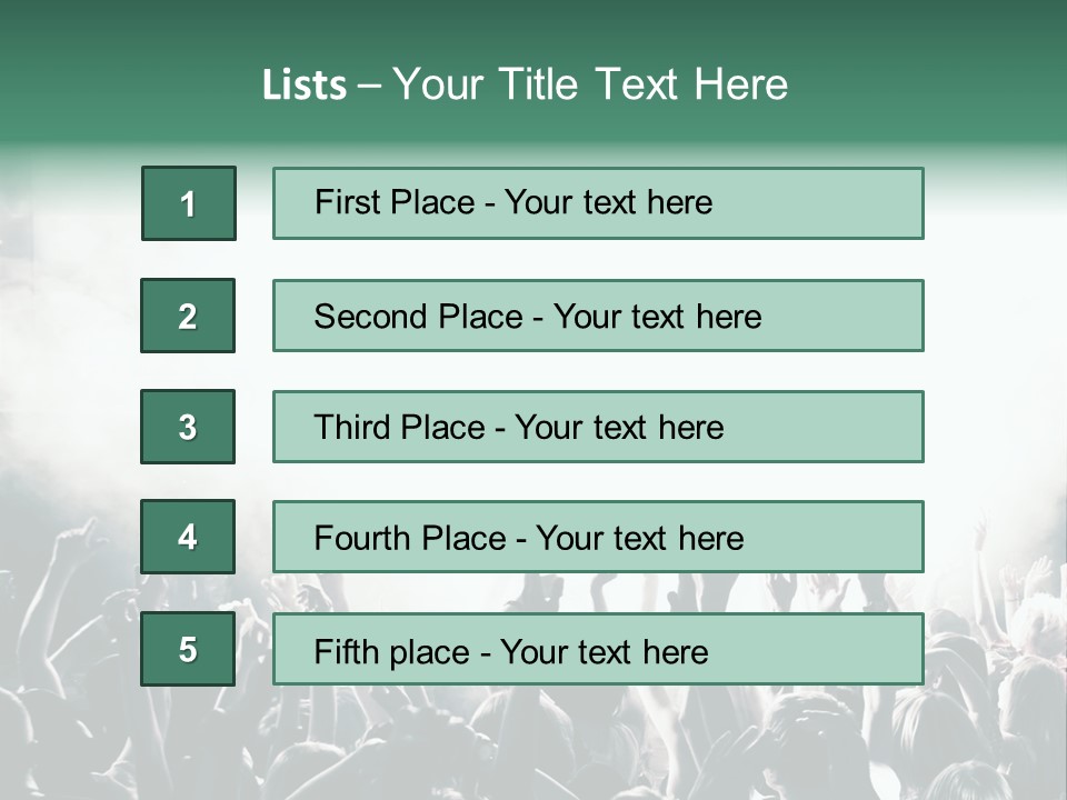 Cheerful Lit Cheer PowerPoint Template
