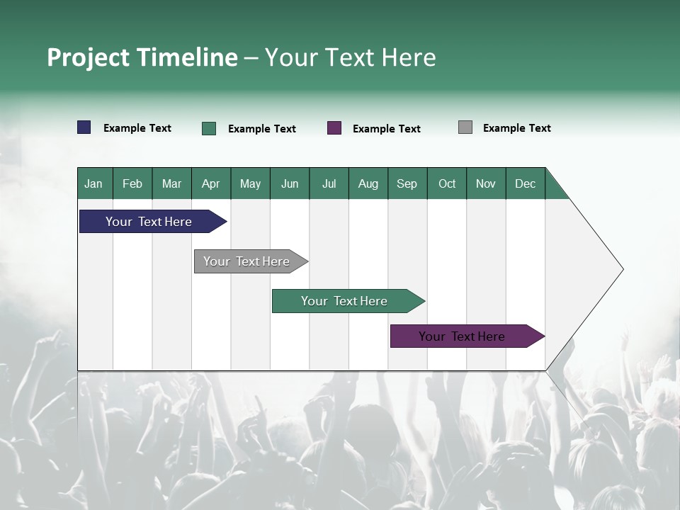 Cheerful Lit Cheer PowerPoint Template