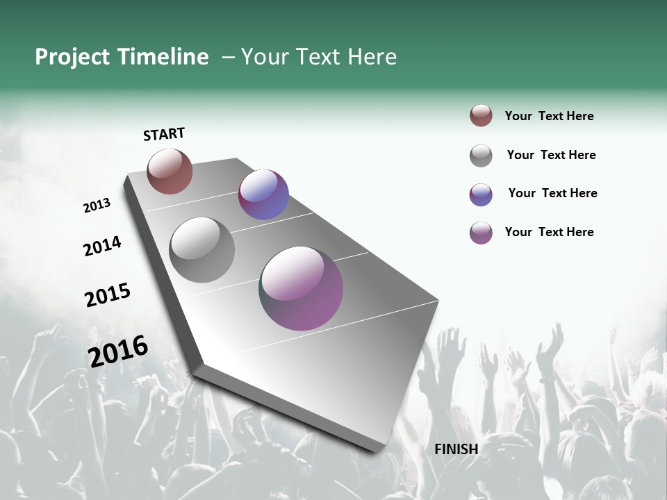 Cheerful Lit Cheer PowerPoint Template