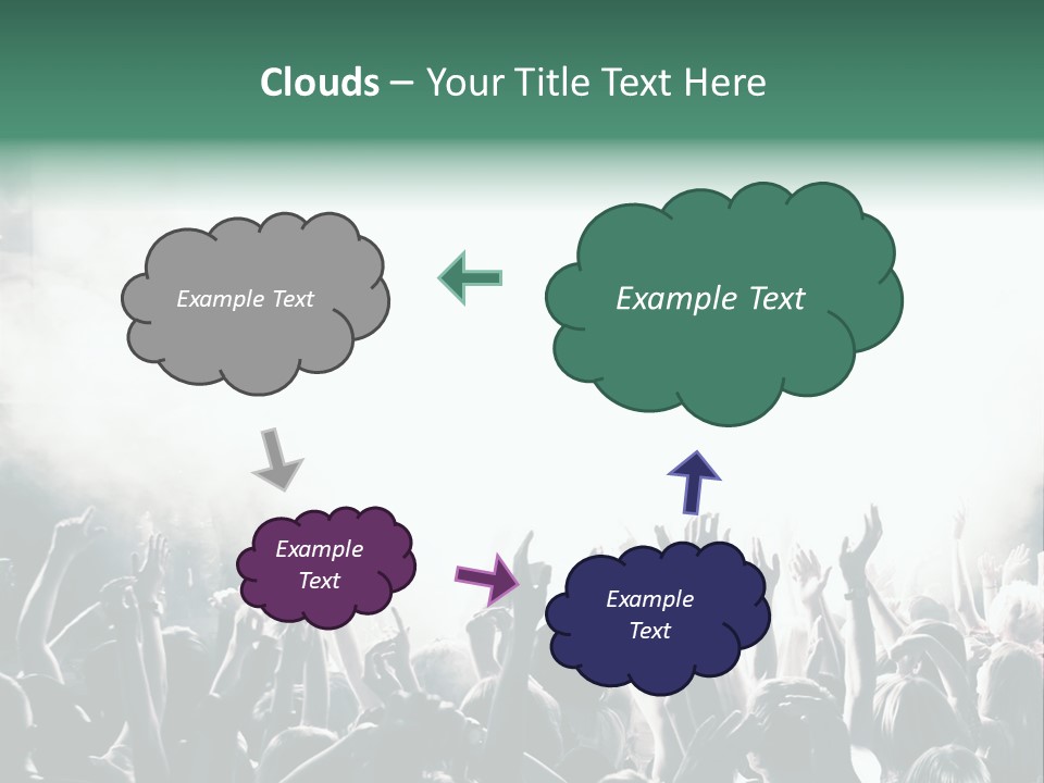 Cheerful Lit Cheer PowerPoint Template