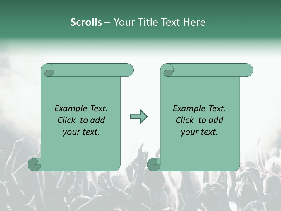 Cheerful Lit Cheer PowerPoint Template