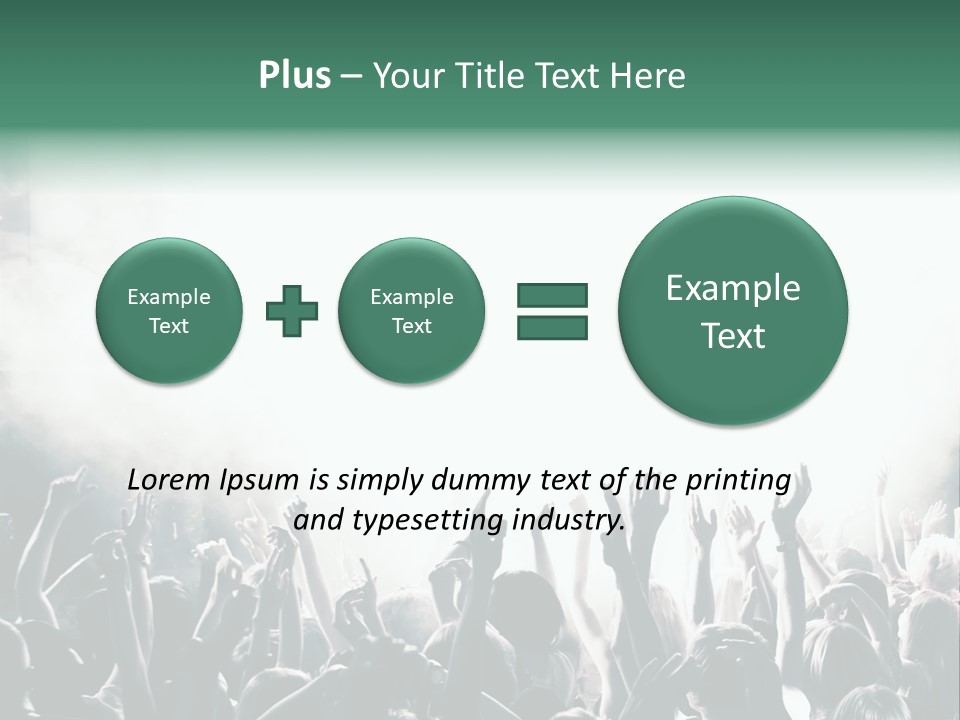 Cheerful Lit Cheer PowerPoint Template