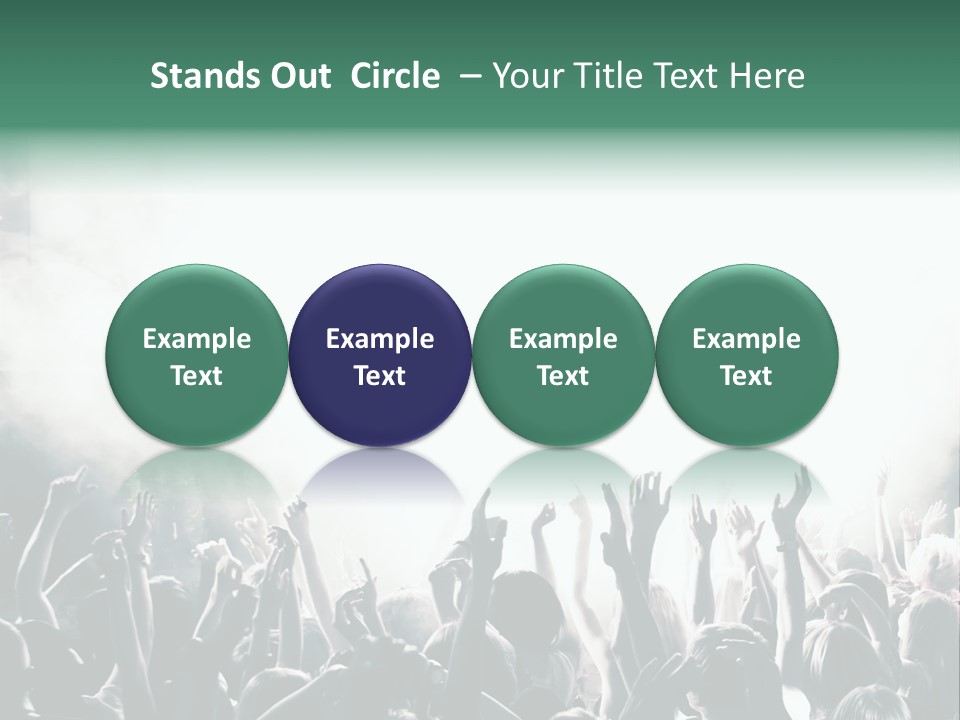 Cheerful Lit Cheer PowerPoint Template