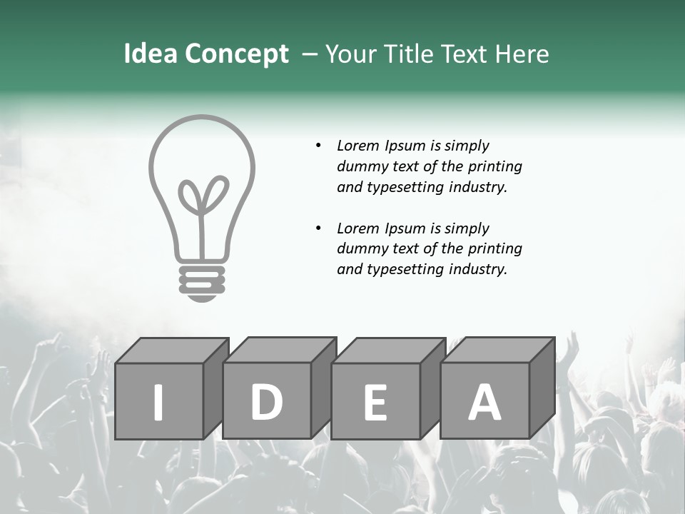 Cheerful Lit Cheer PowerPoint Template