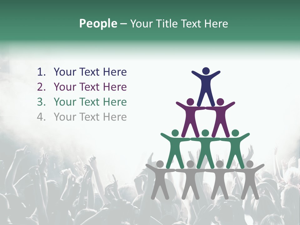 Cheerful Lit Cheer PowerPoint Template