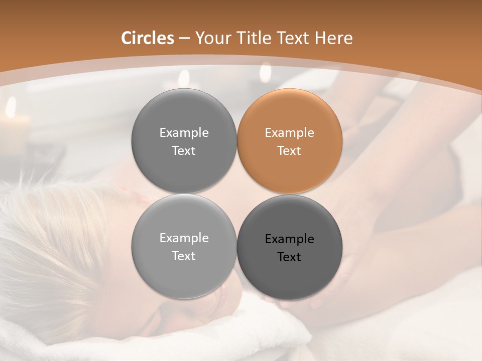 Hand Relaxed Girl PowerPoint Template