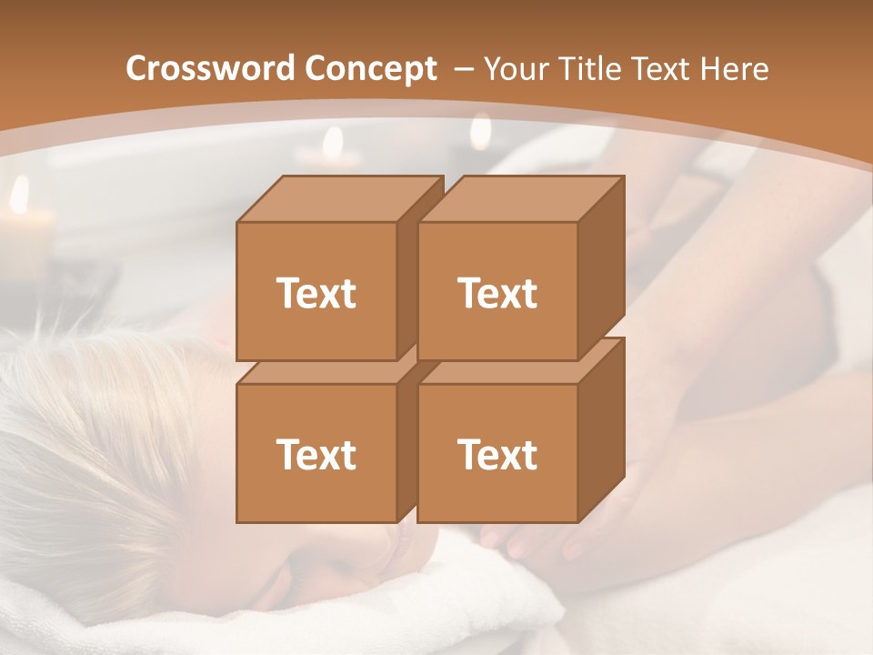 Hand Relaxed Girl PowerPoint Template