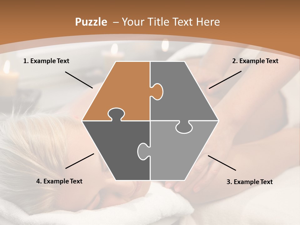 Hand Relaxed Girl PowerPoint Template