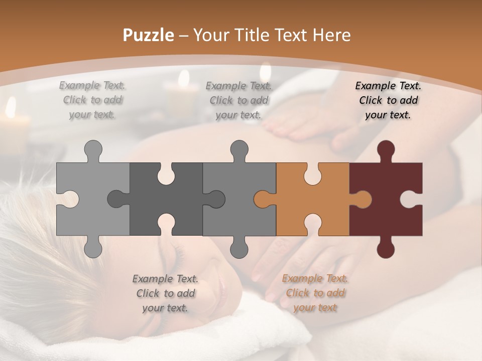 Hand Relaxed Girl PowerPoint Template