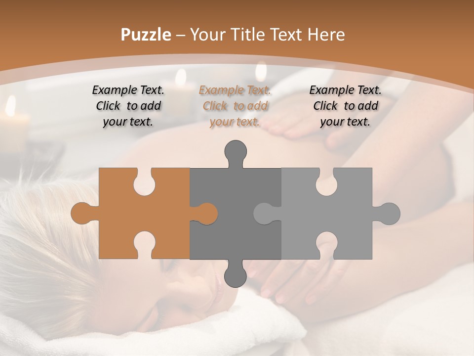 Hand Relaxed Girl PowerPoint Template