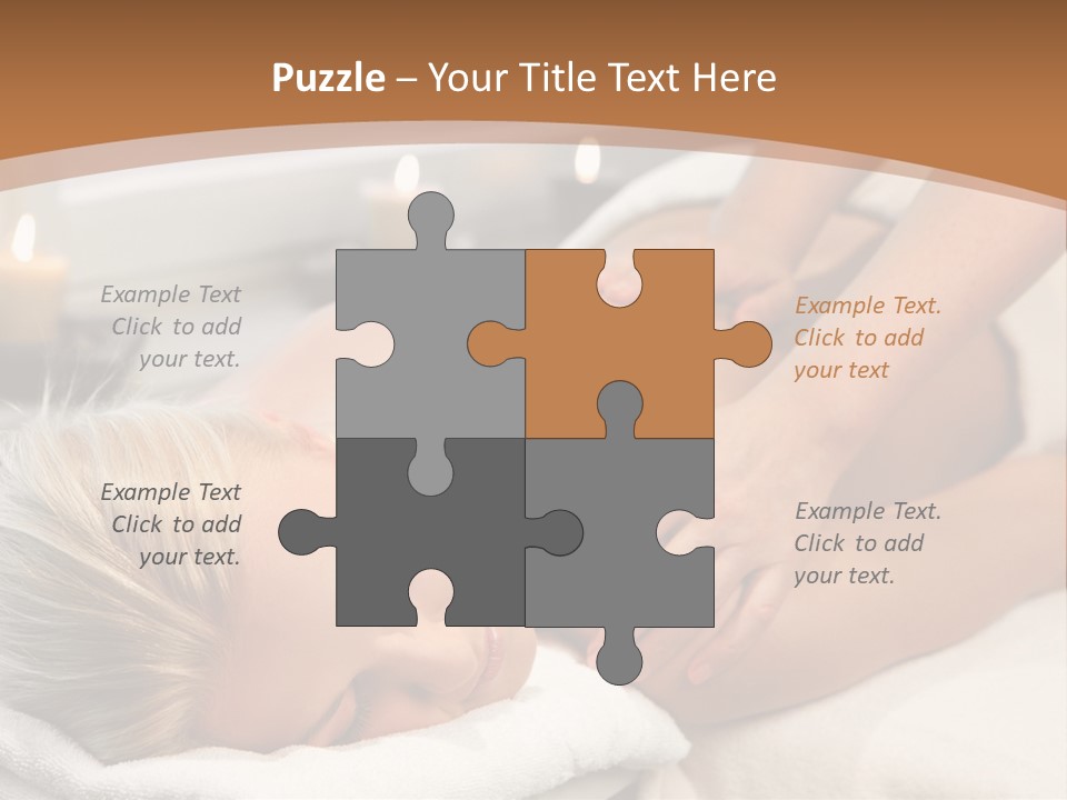 Hand Relaxed Girl PowerPoint Template