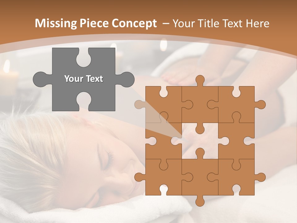 Hand Relaxed Girl PowerPoint Template