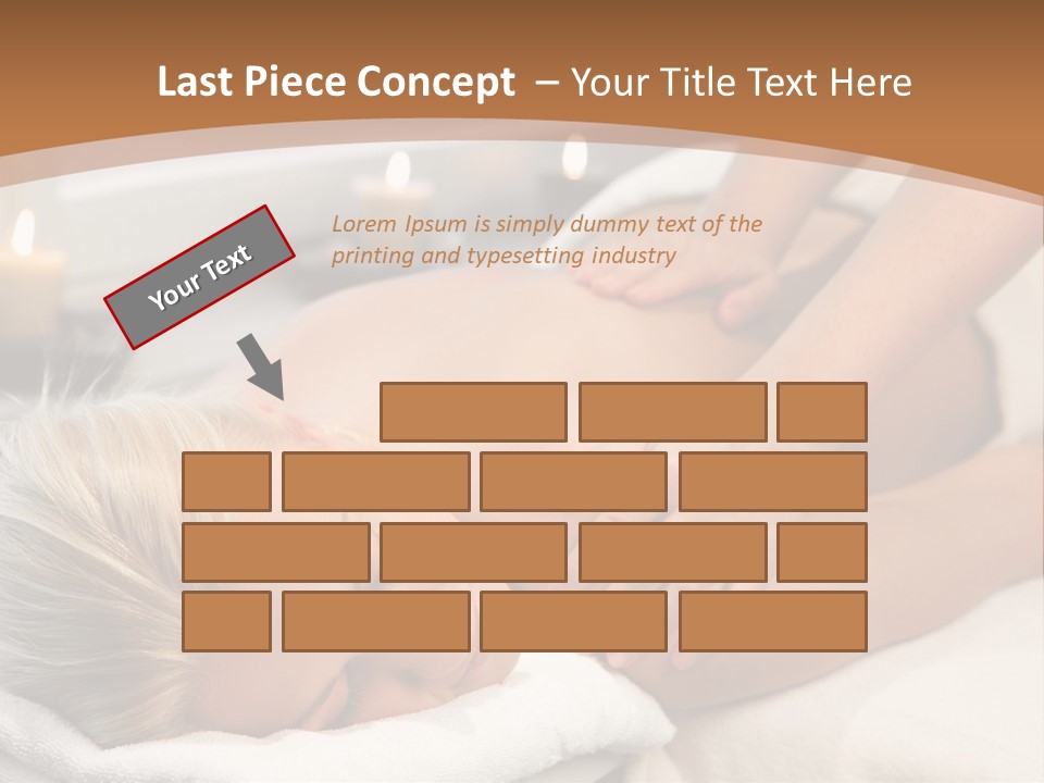 Hand Relaxed Girl PowerPoint Template