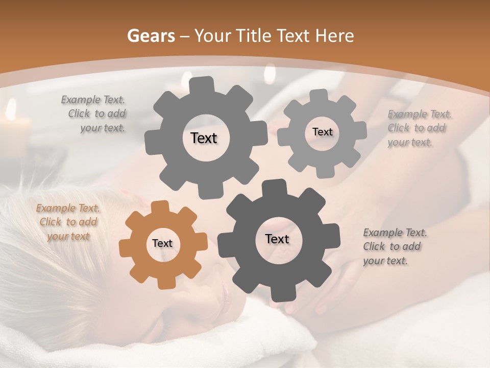 Hand Relaxed Girl PowerPoint Template