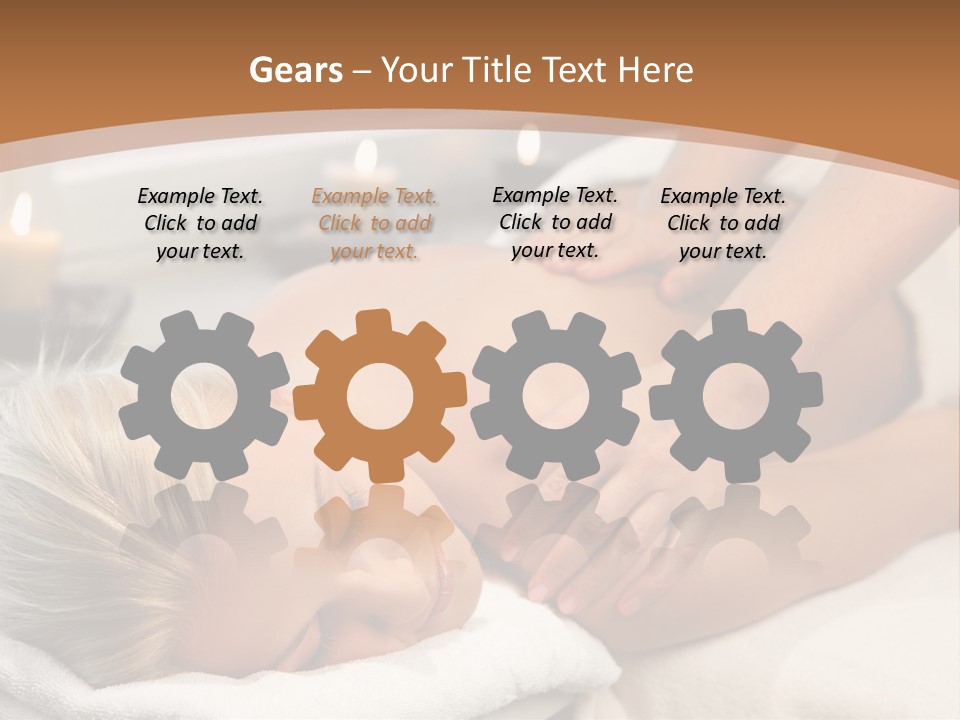 Hand Relaxed Girl PowerPoint Template