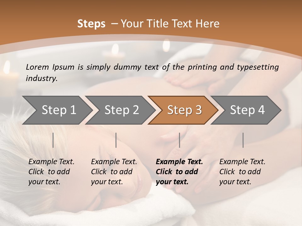 Hand Relaxed Girl PowerPoint Template