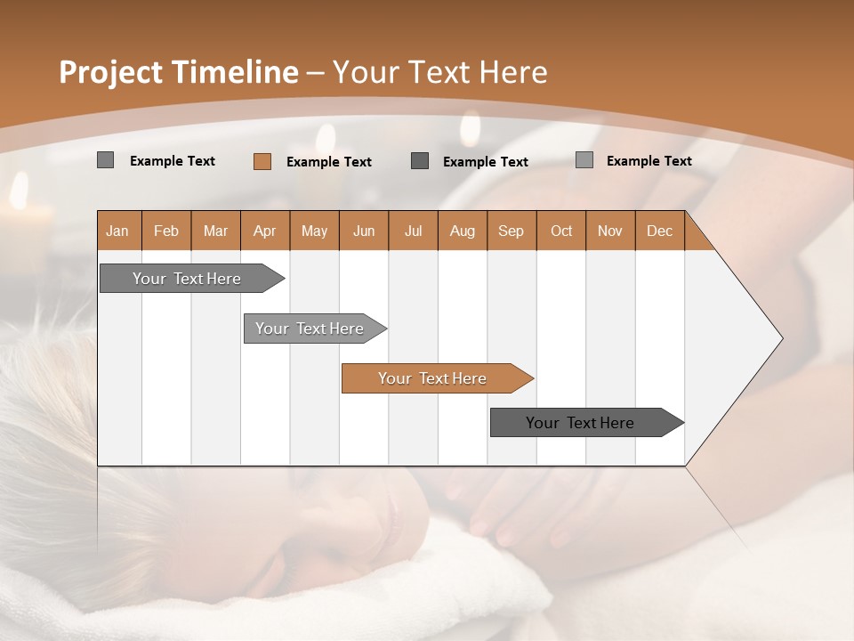 Hand Relaxed Girl PowerPoint Template