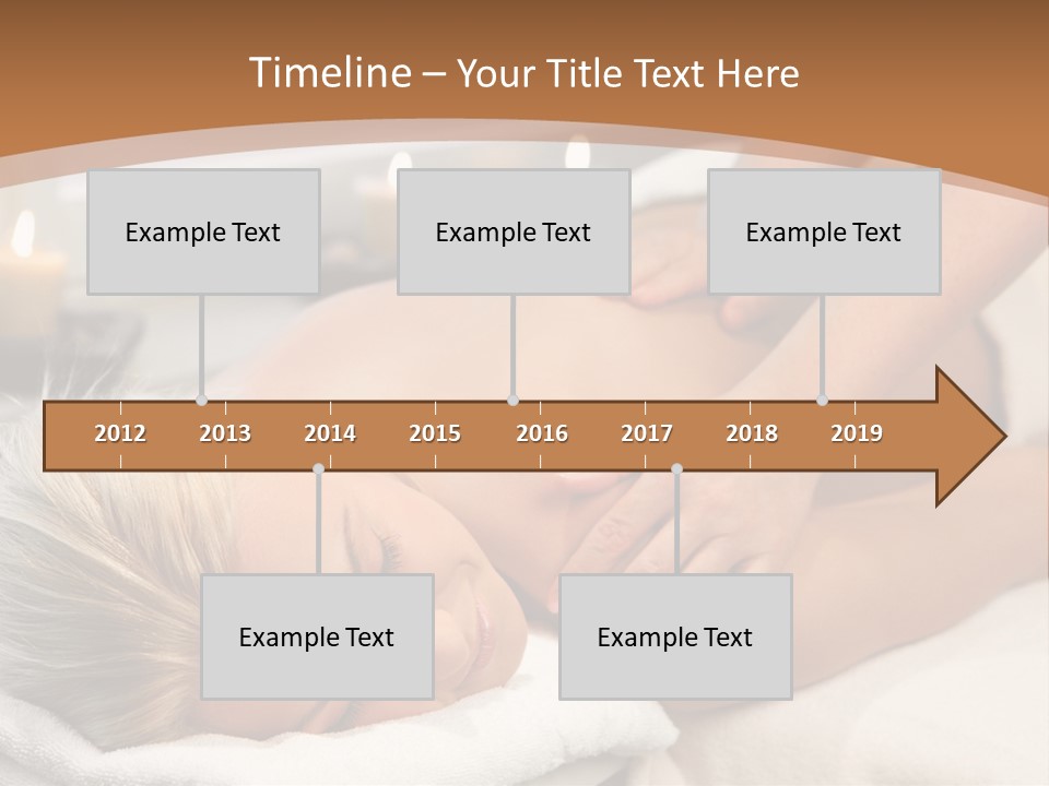 Hand Relaxed Girl PowerPoint Template