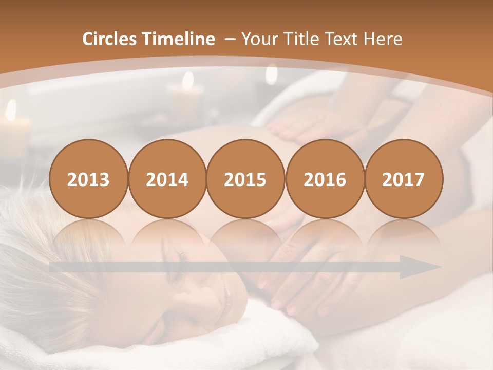 Hand Relaxed Girl PowerPoint Template