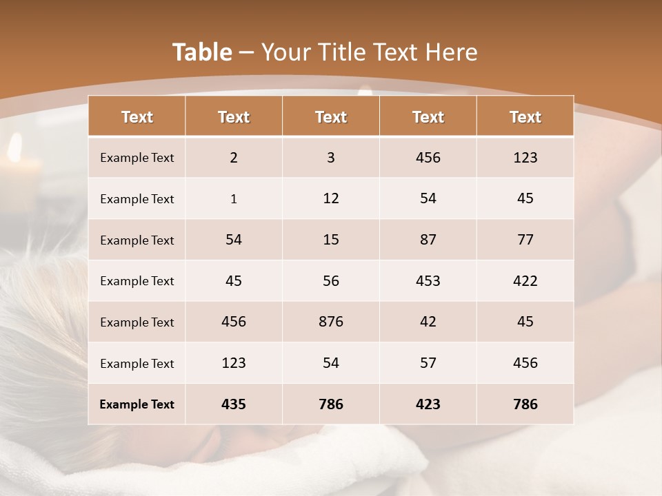 Hand Relaxed Girl PowerPoint Template