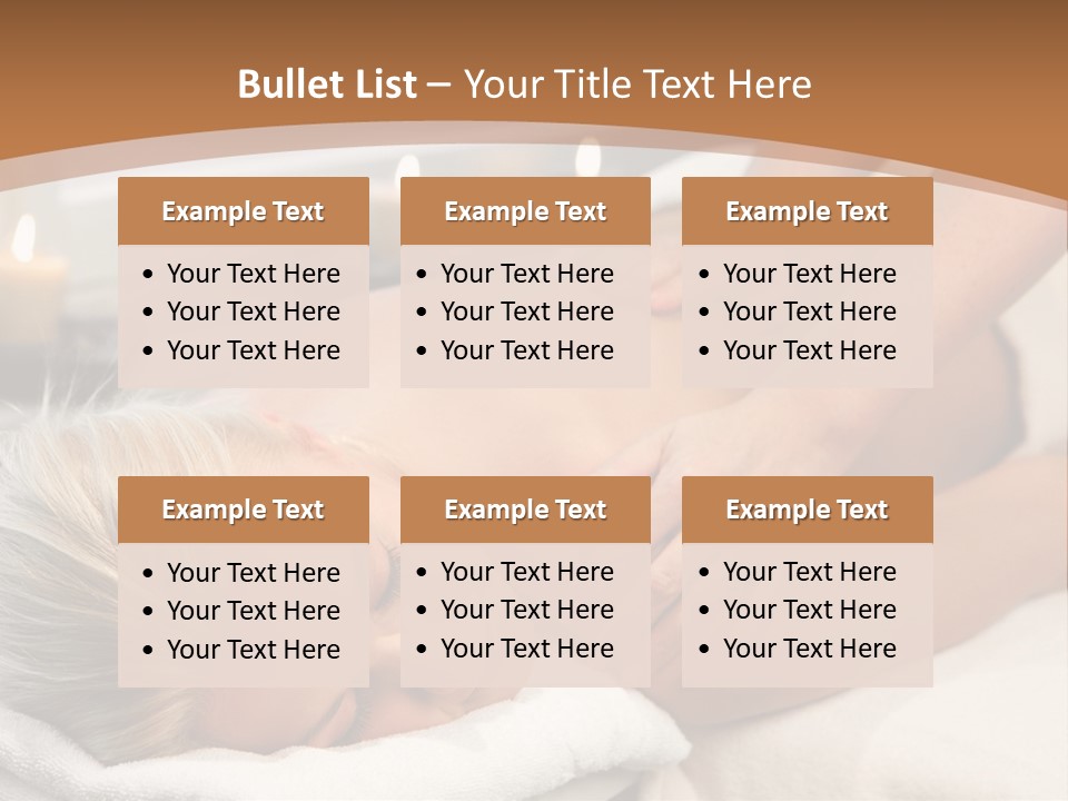 Hand Relaxed Girl PowerPoint Template