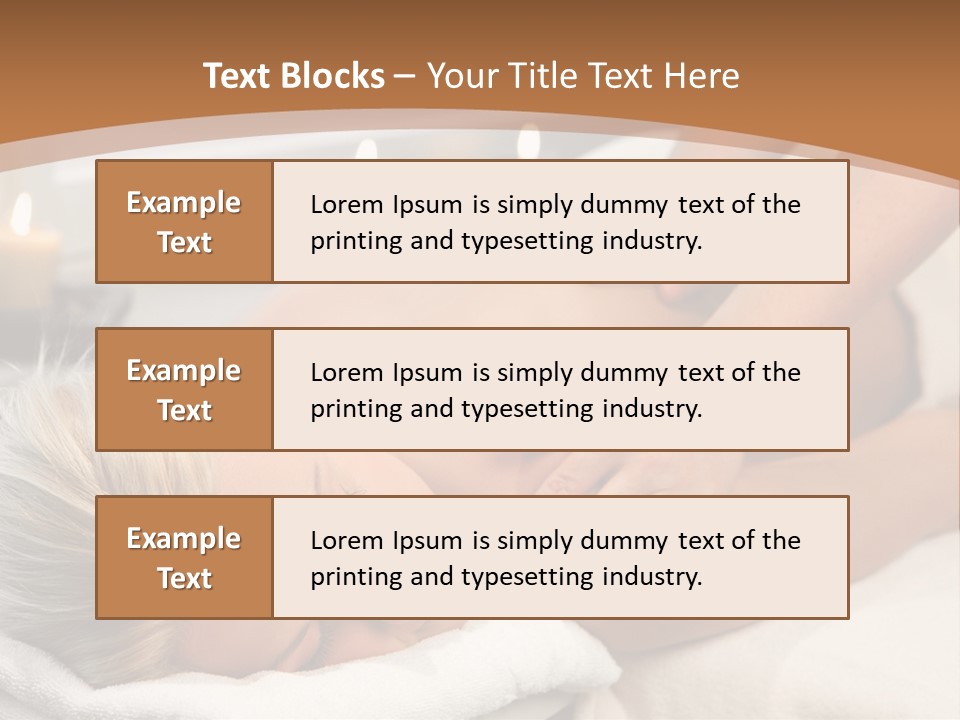 Hand Relaxed Girl PowerPoint Template