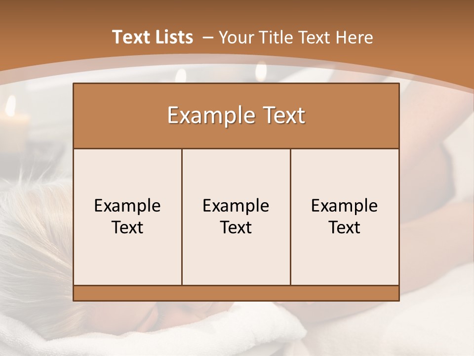 Hand Relaxed Girl PowerPoint Template