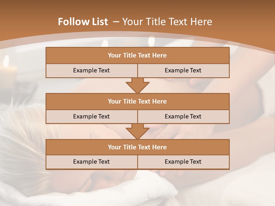 Hand Relaxed Girl PowerPoint Template