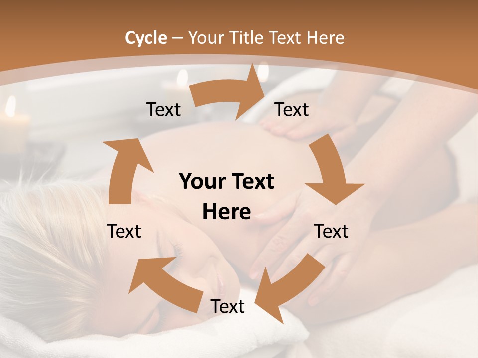 Hand Relaxed Girl PowerPoint Template