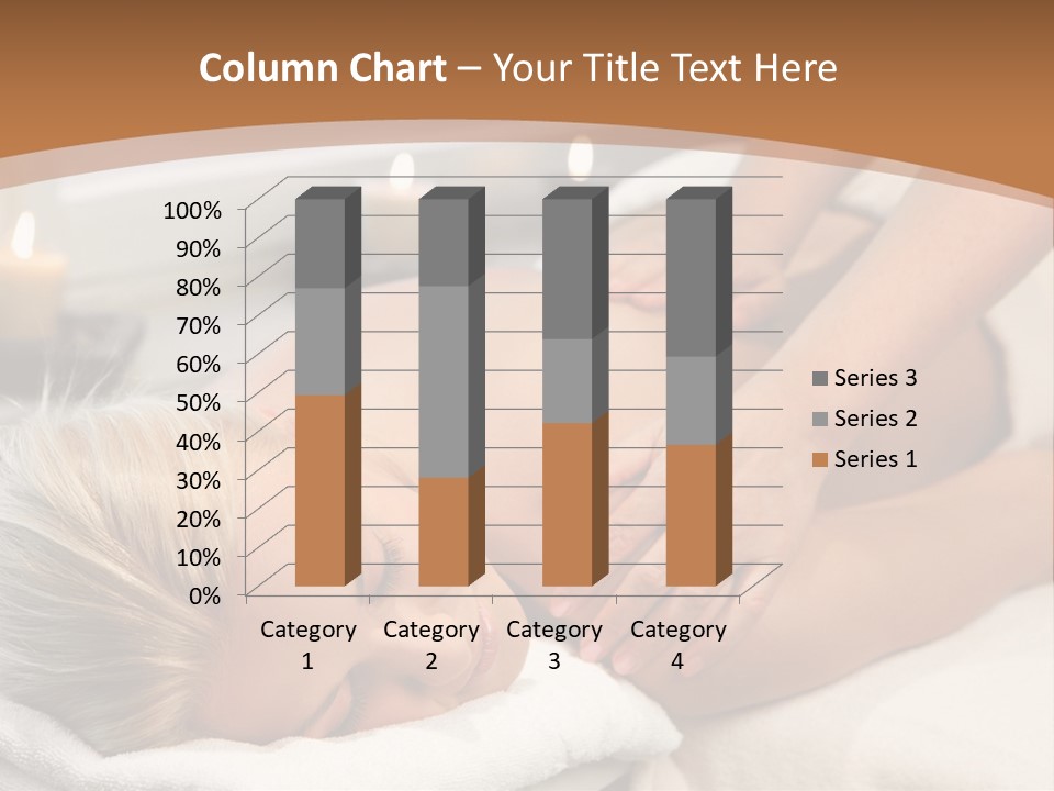 Hand Relaxed Girl PowerPoint Template