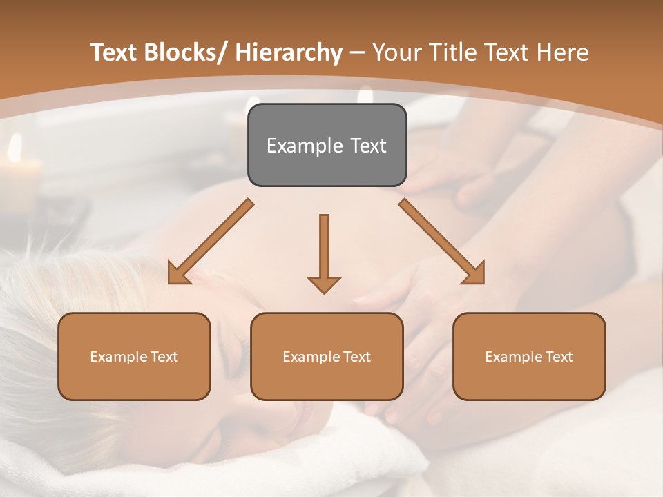 Hand Relaxed Girl PowerPoint Template