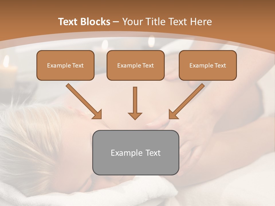 Hand Relaxed Girl PowerPoint Template