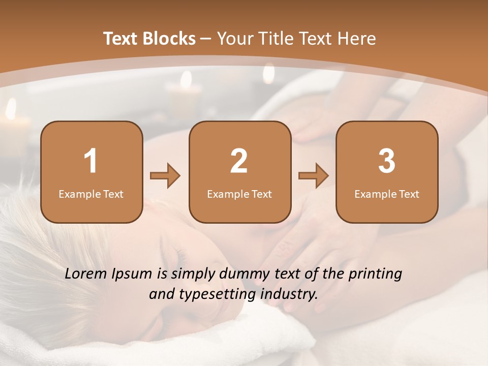 Hand Relaxed Girl PowerPoint Template