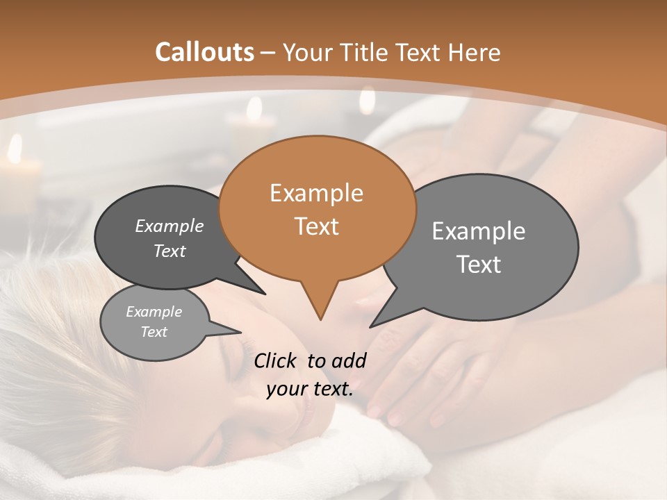 Hand Relaxed Girl PowerPoint Template