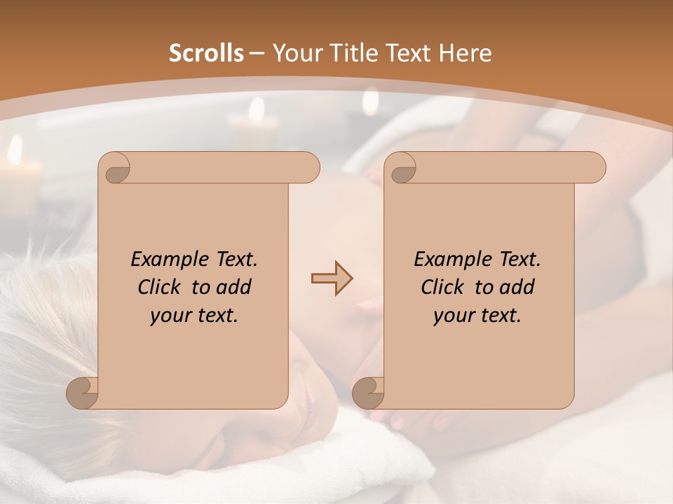 Hand Relaxed Girl PowerPoint Template