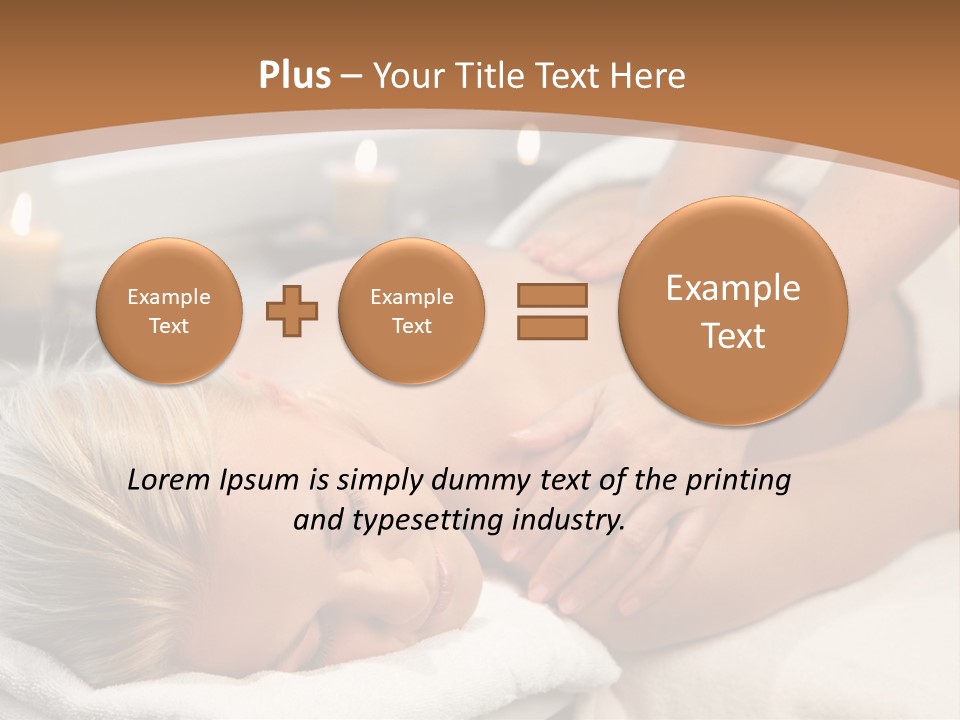 Hand Relaxed Girl PowerPoint Template