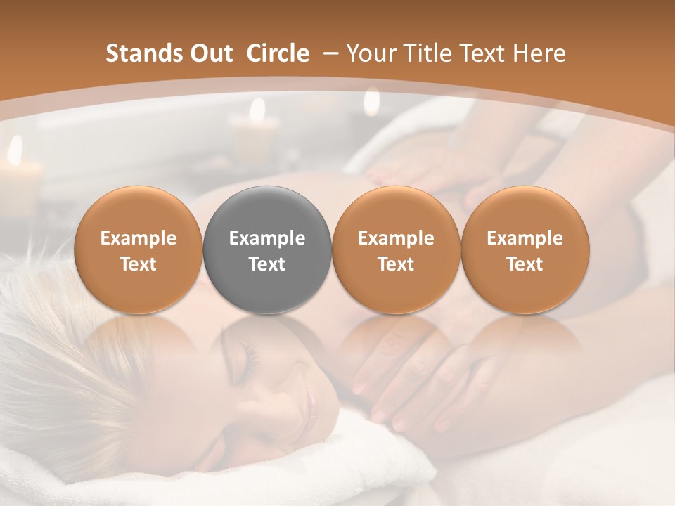 Hand Relaxed Girl PowerPoint Template