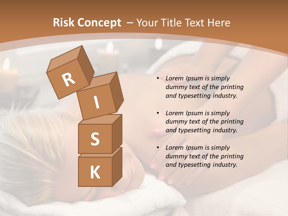 Hand Relaxed Girl PowerPoint Template