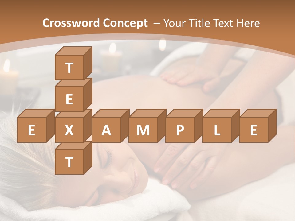 Hand Relaxed Girl PowerPoint Template