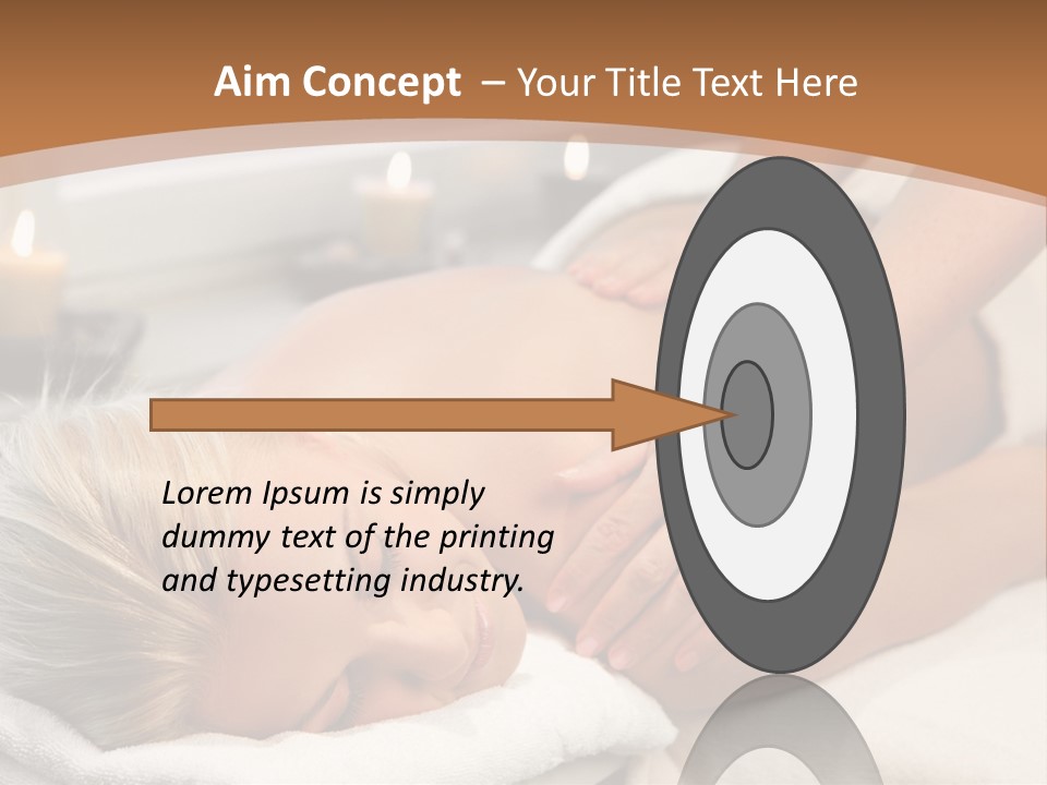 Hand Relaxed Girl PowerPoint Template