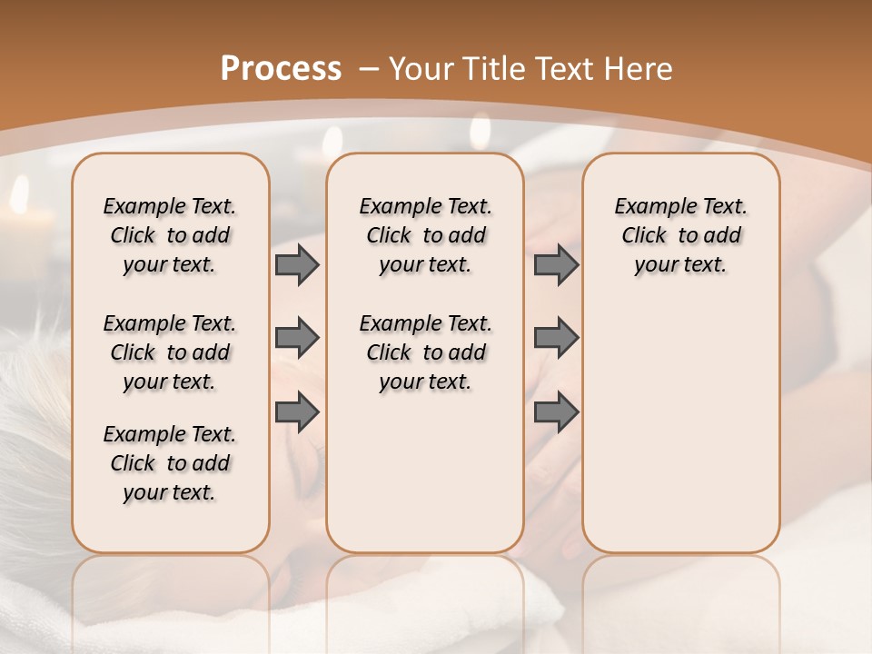 Hand Relaxed Girl PowerPoint Template