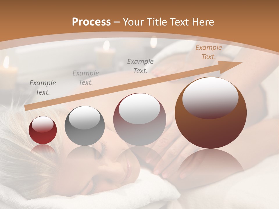 Hand Relaxed Girl PowerPoint Template