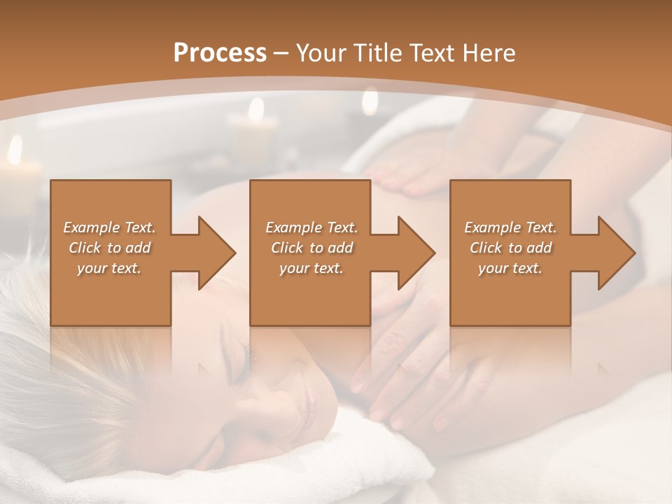 Hand Relaxed Girl PowerPoint Template