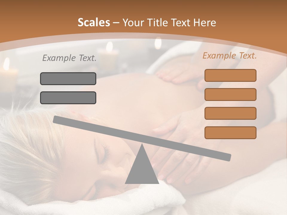 Hand Relaxed Girl PowerPoint Template